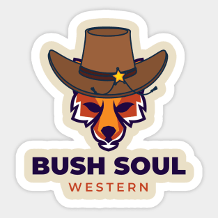 Cowboy fox Sticker